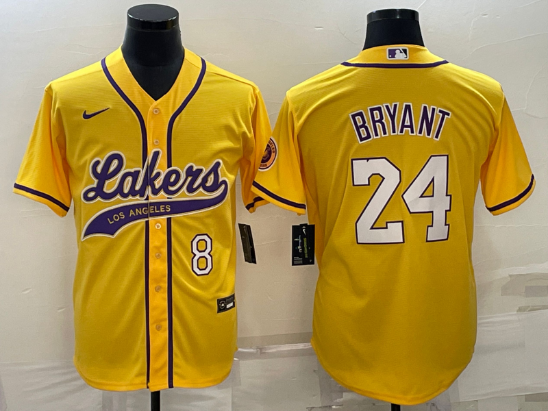 Nike 2023 Men Los Angeles Lakers #24 Bryant yellow NBA Jersey style5->los angeles lakers->NBA Jersey